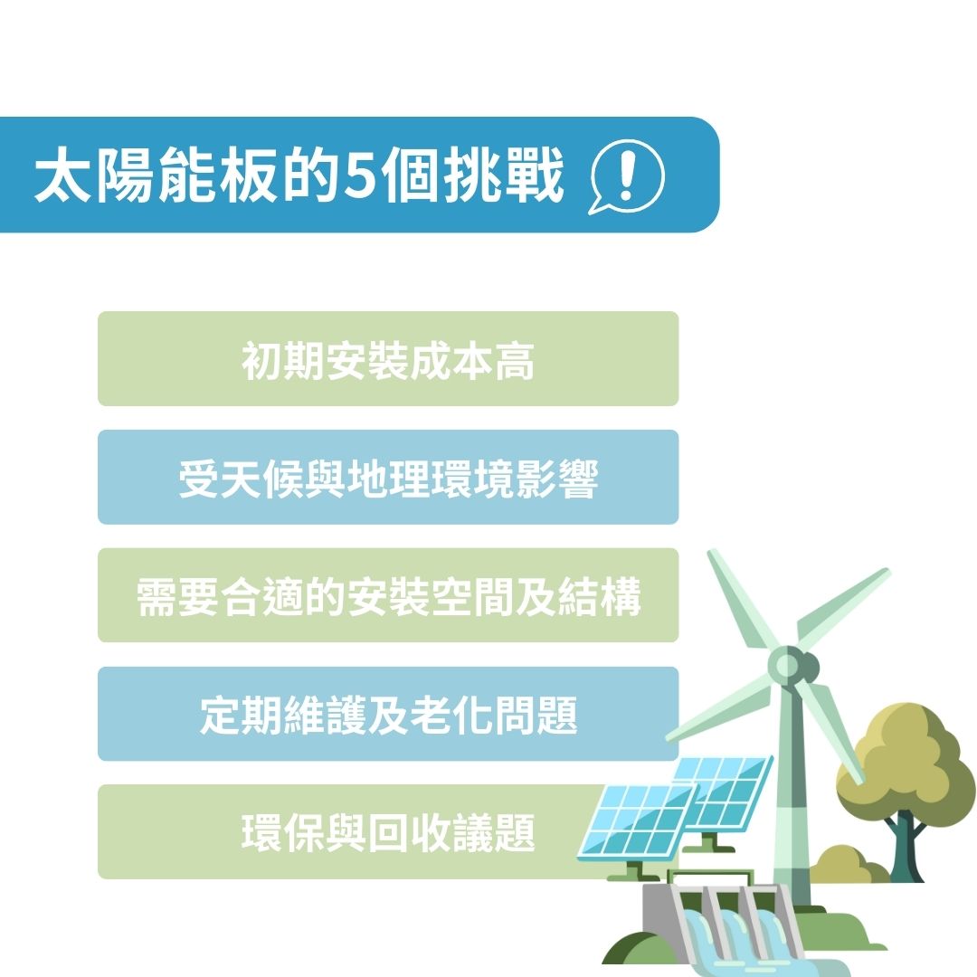 太陽能板的缺點有哪些?全面盤點太陽能的 5 個挑戰